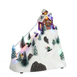 Dekoracija božična smučišče 16x27x29 cm, Edel.