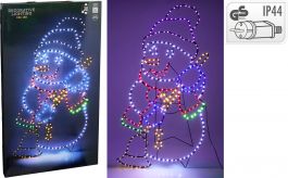 Snežak 326 led barvni 90 cm, IP44, Koo.