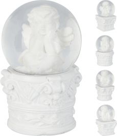 Krogla snežna angel 6 cm, Koo.