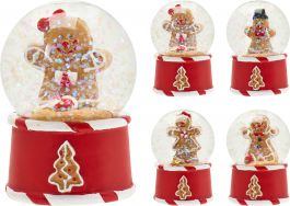 Krogla snežna COOKIE, 6,5cm, 4 motivi

