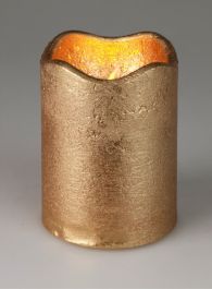 Sveča LED zlata,7x 9cm, s časovnikom
