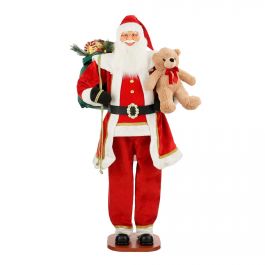 Figura božiček z medvedkom pojoč, 180 cm, Edel.