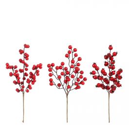 Veja božična umetna jagode rdeče 33 cm, Edel.