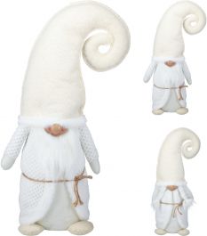 Figura božična palček bel led 61 cm, Koop.