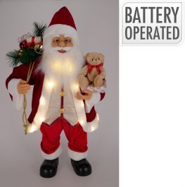 Figura božična božiček rdeč led 80 cm, Koo.