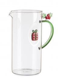 Vrč steklen z figuro v notranjosti, 10x20cm
