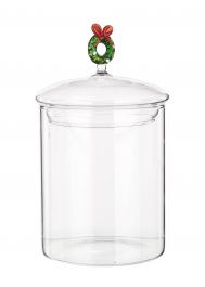 Doza steklena za sladkor/sol, 10x16cm
