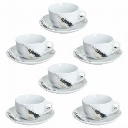 Skodelice za kavo Madison Poivre, 6/1, porcelan
