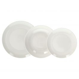 Krožnik garnitura 18/1 Modus Bianco, porcelan, 
