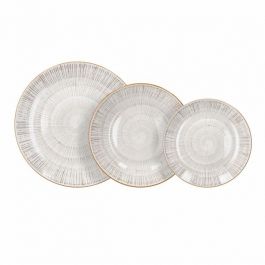 Krožnik garnitura Madison Virtuo beige, 18/1, porcelan
