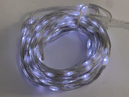 Lučke 192 led hladno bele 8 funkcij utripanja, baterijska, s časovnikom, 14,40 m
