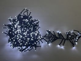 Lučke 768 led ledeno bela grozdne s programatorjem s časovnikom 5,5 m, IP44