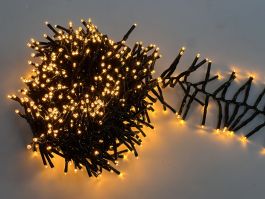 Lučke 768 led extra toplo bele grozdne s programatorjem s časovnikom 5,5 m, IP44
