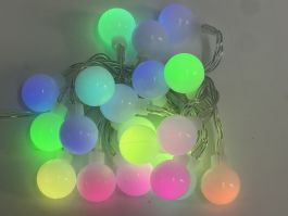 Lučke 20 led barvne češnja baterijske s časovnikom 2 m,  
