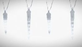 Lučke 110 led ledene sveče učinek sneženja s časovnikom, 3,6 m, IP44
