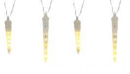 Lučke 110 led toplo bele sveče učinek sneženja s časovnikom, 3,6 m, IP44
