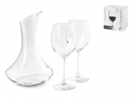 Karafa/decanter in set kozarcev za vino
