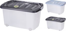 Zaboj 45l s kolesi, pvc
