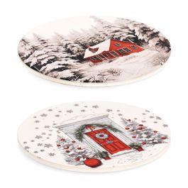 Podstavek za posodo Božič, 2 motiva
