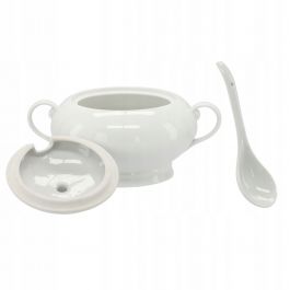 Jušnik 2l, bel porcelan
