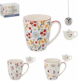 Lonček z podstavkom in cedilom, 350ml, porc. 
