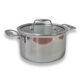 Lonec 3,2l Triply, steklen pokrov z silik. oblogo, 20cm
