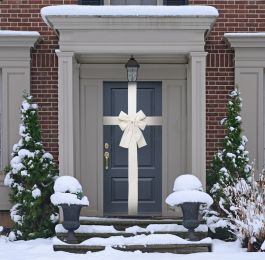 Mašnica bela za vrata 33x42 cm, Koo.