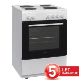 Štedilnik električni Vox EHB 600 WBF, širina 60 cm, 4x elektrika