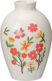 Vaza keram. Floral, 9x13cm
