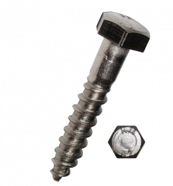 VIJAK DIN 571 STOJALNI M  8X 60 INOX/A2(pak. 200)