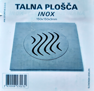 PLOŠČA kopalniška TALNA TEŽKA INOX 15x15, PPK