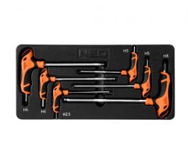 Ključi torx grt. 6/1 (H2.5, H3, H4, H5, H6, H8) v vložku