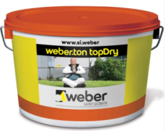 Zaključni omet Topdry  2,0 mm osnovni toni 25 kg Weber
