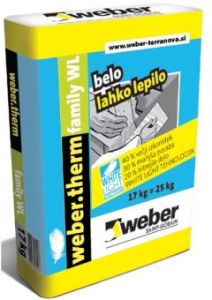Lepilna malta Therm family WL belo lahko 17 kgWeber
54 vreč/paleta