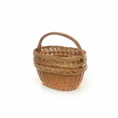 Košara pletena mini Anika natur lak 25X20/13