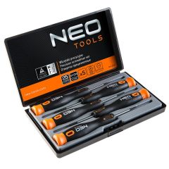 Set finih izvijačev 5/1 - 04-225 Neo (1.5 x 40 mm, 2.0 x 40 mm, 2.5 x 40 mm, cross ph00 x 40 mm, ph0 x 40 mm)