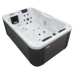 ZUNANJI MASAŽNI BAZEN MODENA BELI MARMOR 205X130X70CM BREZ STOPNIC,