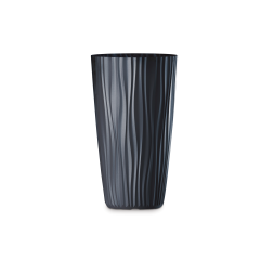 Lonec cvetlični Sahara visoki 28 x H50 cm, antracitna, PLS