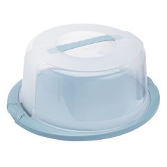 Pladenj s pokrovom za torto Ricardo, 33,5x38x17cm, nordic blue, pvc,