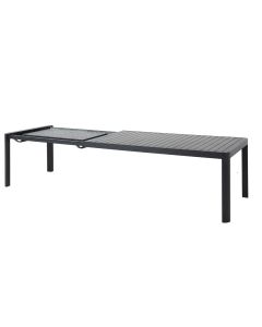 Miza vrtna aluminij antrancit 180/240/300x100 cm