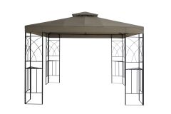 Paviljon vrtni antrancit 3x3 m, jeklo,