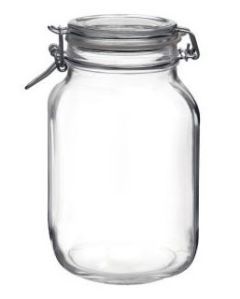 Kozarec za vlaganje s pokrovom hermetični, 2000 ml, Fido