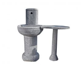 Vodnjak betonski z mizo 120 cm, art.006, El.