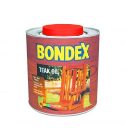 Olje za zaščito  lesa Bondex- tikovo olje 0,75l