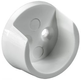 Nosilec obešalne palice FI20mm, plastičen, bel (Pak=2kos) 