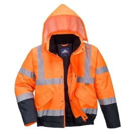 Dvobarvna jakna PW Hi-Vis Traffic št.XL (oranžna)