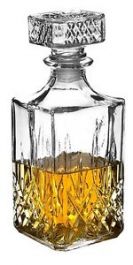 Steklenica/decanter 1l Whiskey Alpina 23x8,5x8,5cm Ed.