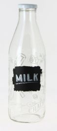 Steklenica za mleko  dek. Drink milk 1l (