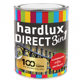 Hardlux lak direct 3 v 1 beli mat RAL 9016 0,75l