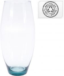 Vaza steklena 16x37 cm., Koop.
